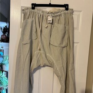 Free People RunyonOversized Striped Pants harem style